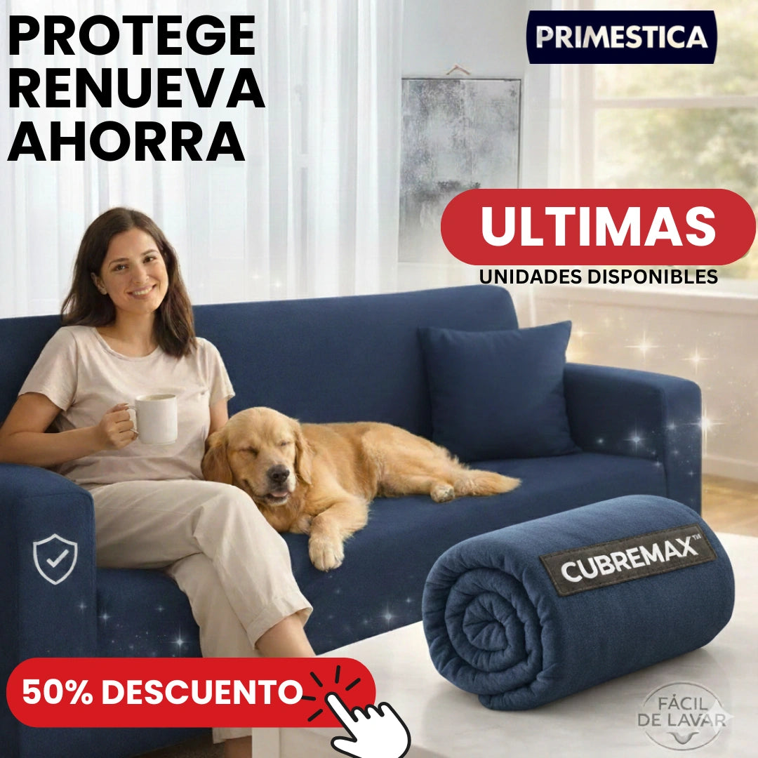 CUBREMAX™ "Renueva tu Sofá en 5 Minutos Sin Gastar en uno Nuevo - Fundas Elásticas que Quedan Perfectas" Sofa 3  Y 4 Puestos